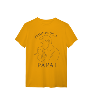 Nome do produto Camiseta Promovido a Papai Dia dos Pais Algodão
