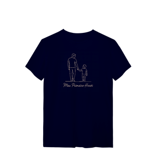 Nome do produto Camiseta Meu Primeiro Herói Dia dos Pais Filho Algodão