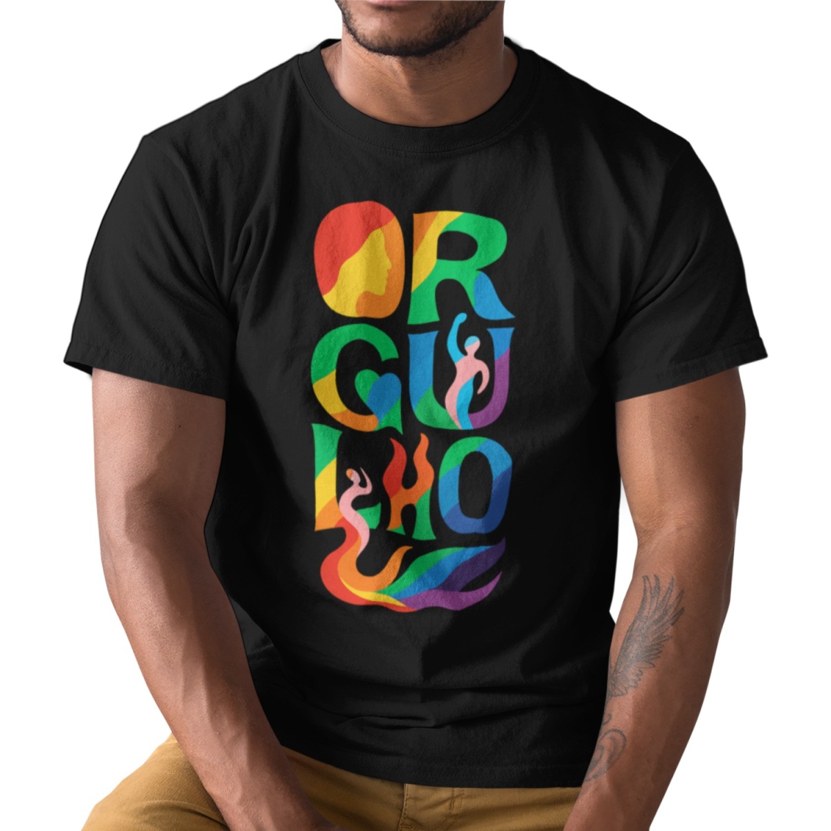 Nome do produto: Camiseta Orgulho LGBTQIAPN+ Diversidade Algodão