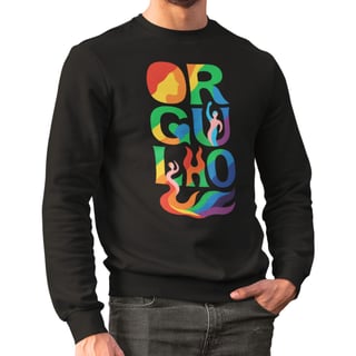 Moletom Orgulho LBTQIAPN+ Diversidade Algodão