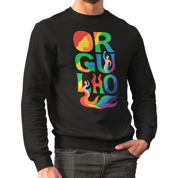 Moletom Orgulho LBTQIAPN+ Diversidade Algodão