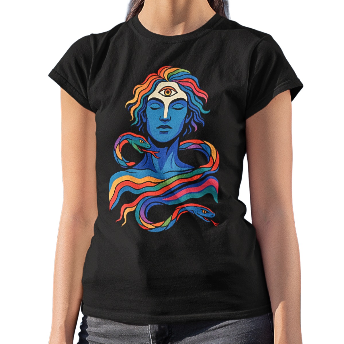 Nome do produto: Camiseta Baby Look Psyche Terceiro Olho Especial Diversidade LGBTQIAPN+ Algodão