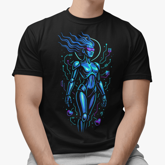 Camiseta Womans World Ciborgue Robô Algodão