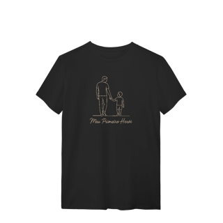 Nome do produto Camiseta Meu Primeiro Herói Dia dos Pais Filho Algodão