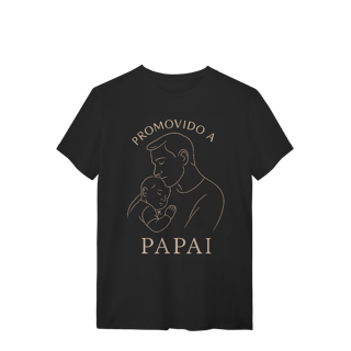 Nome do produto Camiseta Promovido a Papai Dia dos Pais Algodão