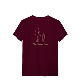 Nome do produto Camiseta Meu Primeiro Herói Dia dos Pais Filho Algodão