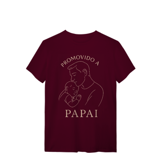 Nome do produto Camiseta Promovido a Papai Dia dos Pais Algodão