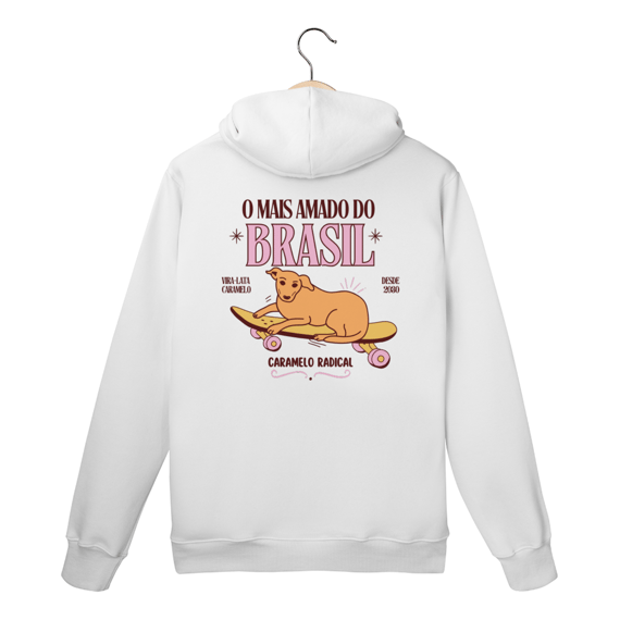 Blusa de Moletom Canguru Cachorro Caramelo 