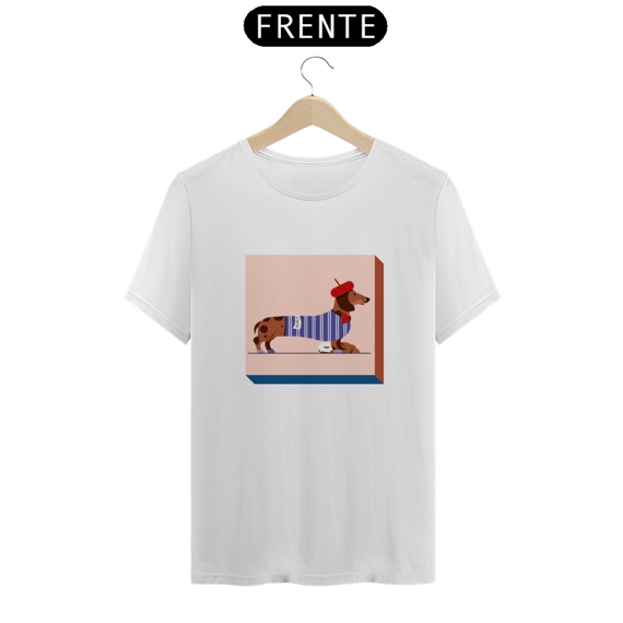Camiseta Unisex Salsicha Francês 