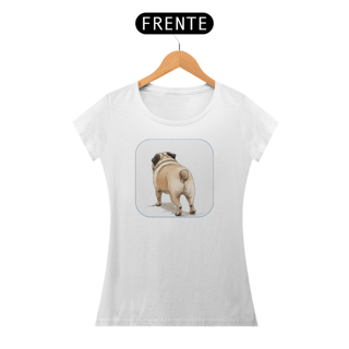 Nome do produtoT- Shirt Feminina Pug Rabinho 