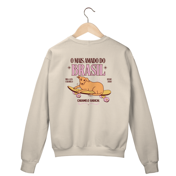 Blusa de Moletom Unisex - Cachorro Caramelo 