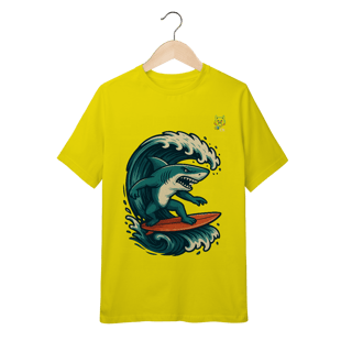 Nome do produto Camiseta Surfing Shark Infantil (Tam. 10 a 14) 