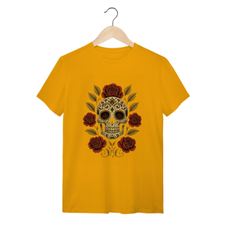 Nome do produto Camiseta Caveira das Rosas