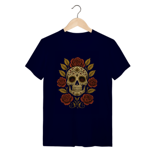 Nome do produto Camiseta Caveira das Rosas