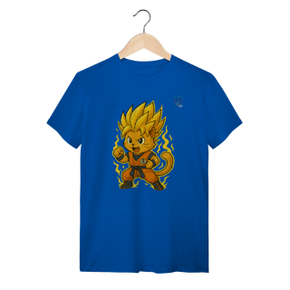 Nome do produto Camiseta Cat Saiyan Power