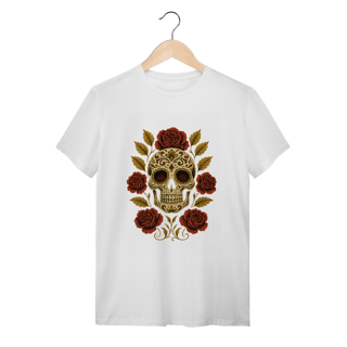 Camiseta Caveira das Rosas