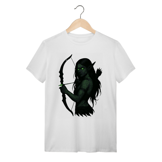 Camiseta Caçadora Elfa Sombria 