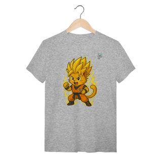 Nome do produto Camiseta Cat Saiyan Power