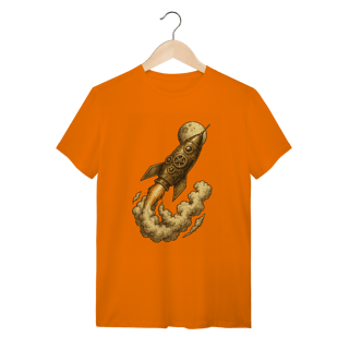 Nome do produto Camiseta Foguete Lunar Retrô