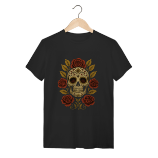 Nome do produto Camiseta Caveira das Rosas