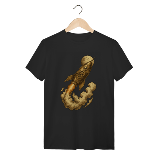 Nome do produto Camiseta Foguete Lunar Retrô