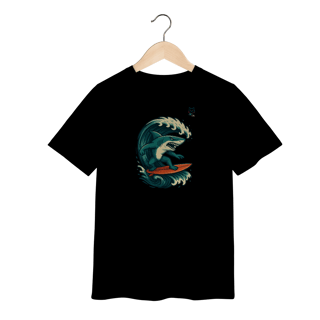 Nome do produto Camiseta Surfing Shark Infantil (Tam. 2 a 8) 