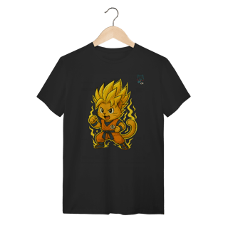 Nome do produto Camiseta Cat Saiyan Power