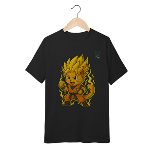 Nome do produto Camiseta Infantil Cat Saiyan Power (Tam. 10 a 14)