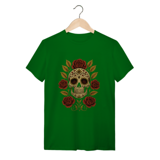 Nome do produto Camiseta Caveira das Rosas