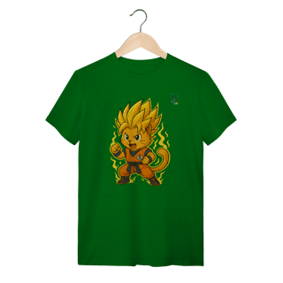 Nome do produto Camiseta Cat Saiyan Power