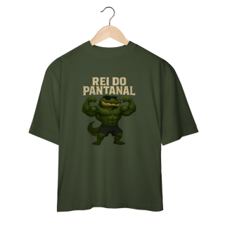 Nome do produto Camiseta Oversized Rei do Pantanal – Estilo e Força no Volume Máximo