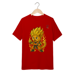 Nome do produto Camiseta Infantil Cat Saiyan Power (Tam. 10 a 14)