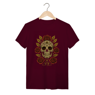 Nome do produto Camiseta Caveira das Rosas