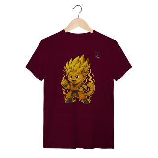 Nome do produto Camiseta Cat Saiyan Power