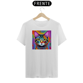 Nome do produto Camiseta Gato Psicodélico