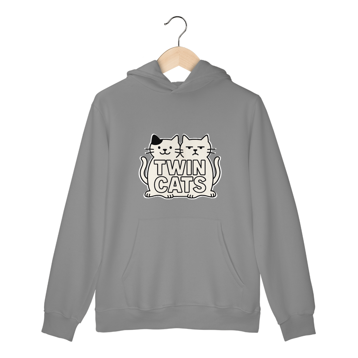 Nome do produto: Moletom Canguru Twin Cats