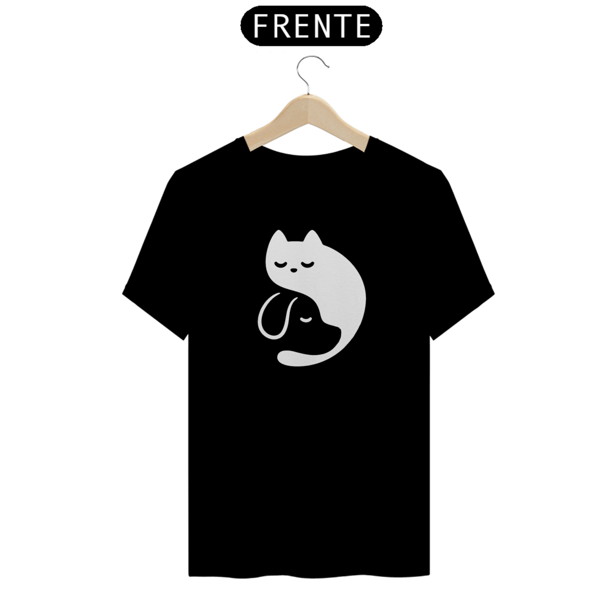 Nome do produto: Camiseta Cão e Gato
