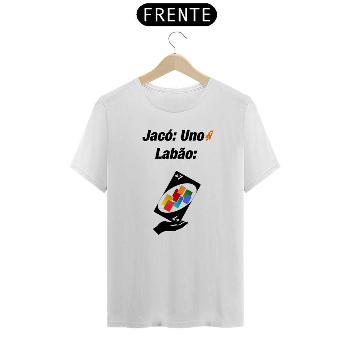 Nome do produto: T-Shirt Premium - Jacó jogando UNO