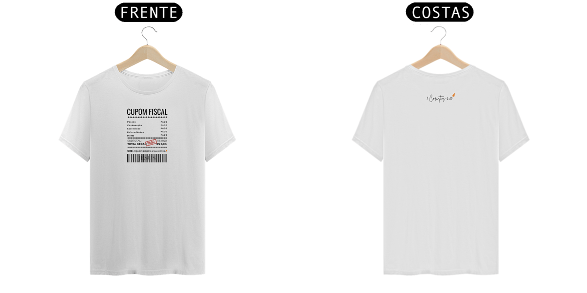 Nome do produto: T-Shirt Premium - Tá pago!