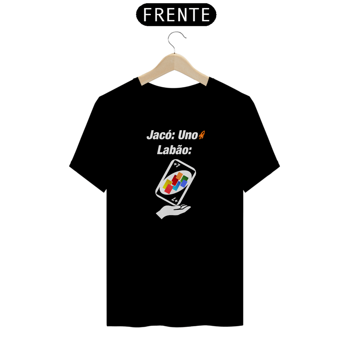 Nome do produto: T-Shirt Premium - Jacó jogando UNO - Black