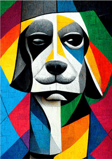 Nome do produto Poster Cachorro Colorido
