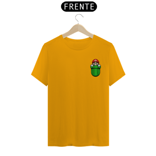 Nome do produto[Quality] Camiseta Super Mário no Bolso
