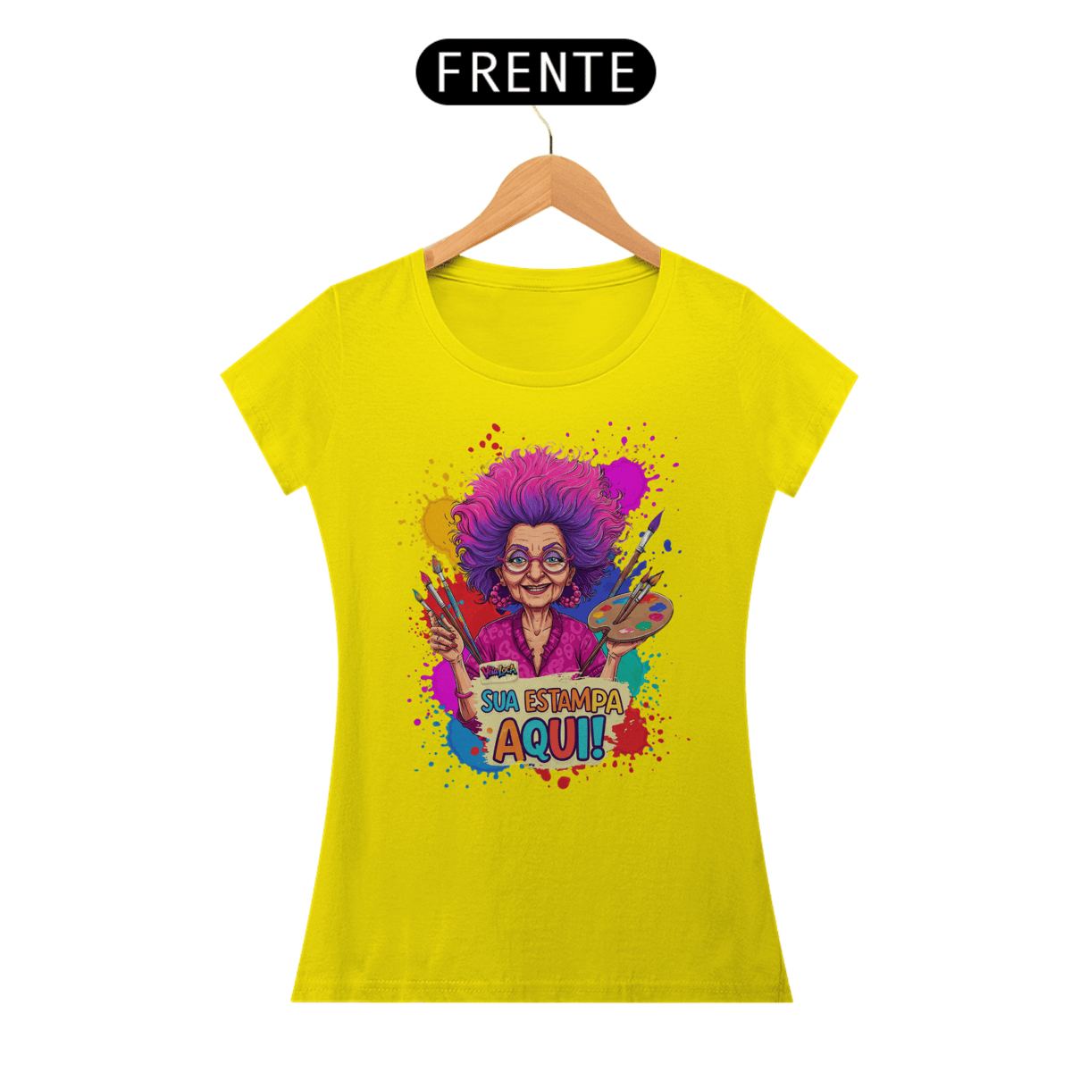 Nome do produto: [PERSONALIZÁVEL] Modelo de Baby Long Quality Personalizada - Estampa somente na frente OU somente nas costas