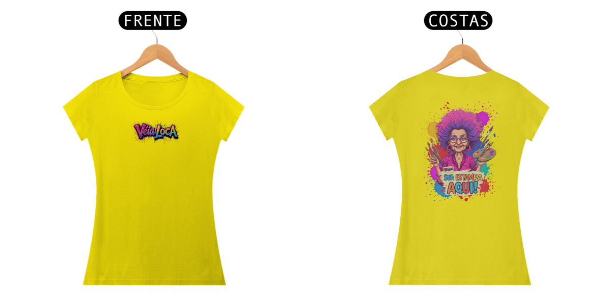 Nome do produto: [PERSONALIZÁVEL] Modelo de Baby Long Quality Personalizada - Estampa na frente E nas costas