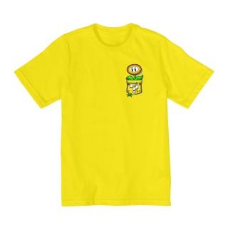 Nome do produto[Infantil] Camiseta Flor de Fogo no Bolso (10 a 14 anos)