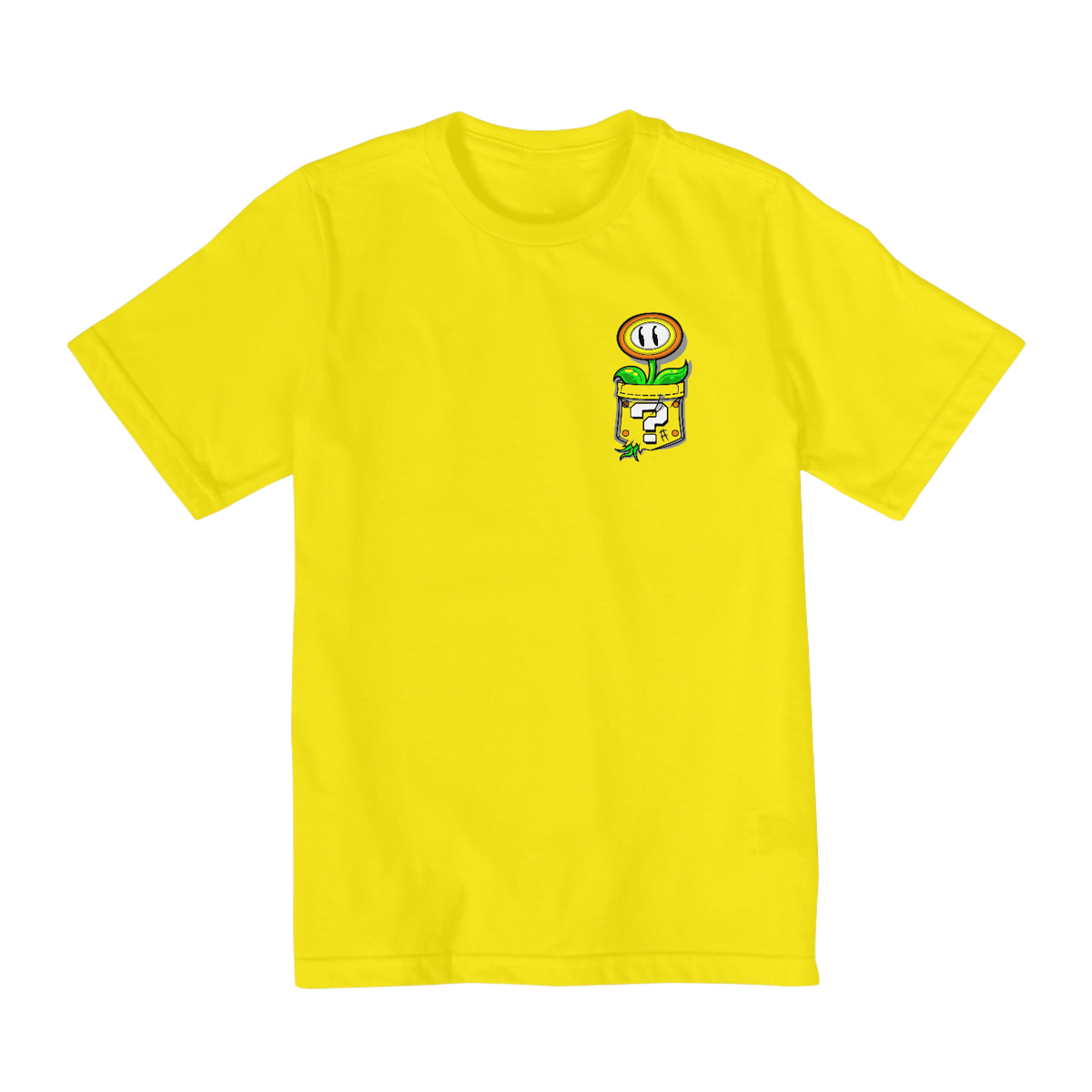 Nome do produto: [Infantil] Camiseta Flor de Fogo no Bolso (2 a 8 anos)