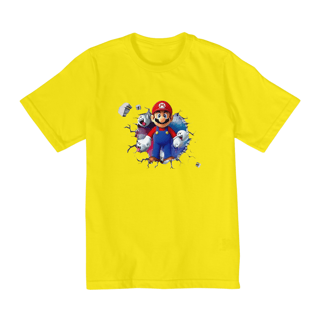Nome do produto[Infantil] Camiseta Super Mario/Boo saindo do peito (10 a 14 anos)