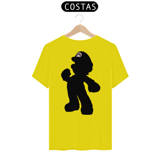 Nome do produto [Quality] Camiseta Super Mario: Silhueta (Costas)