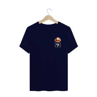 Nome do produto[Plus Size] Camiseta Super Mushroom de Bolso