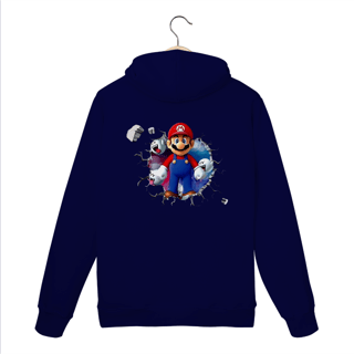 Nome do produtoMoletom Premium Canguru - Super Mario/Boo saindo da parede!